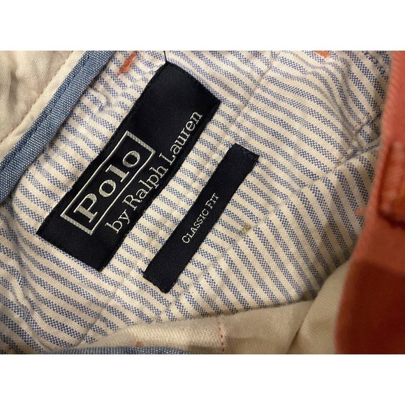 Polo by Ralph Lauren Classic Fit Chino Pants Preppy Salmon 38 30 *Please Read* - Picture 3 of 5